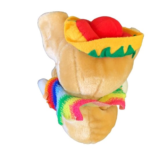 Goffa Plush Stuffed Animal Toy Chihuahua Dog Sombrero Sarape Shawl Pablo Vintage - Picture 3 of 6